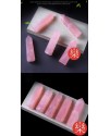 天然粉水晶 水晶柱 六稜單尖柱 擺件